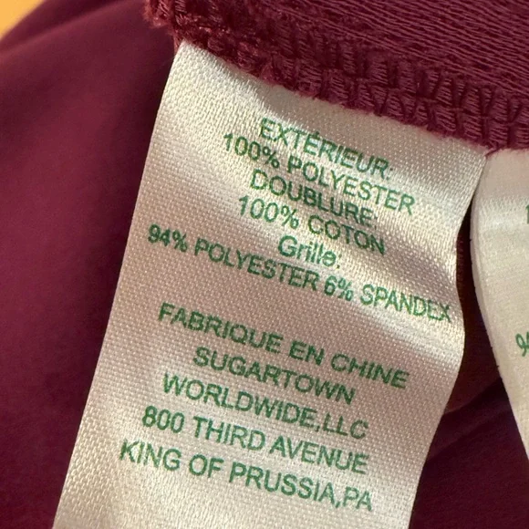 Lilly Pulitzer NWT Size 0 Amazing Burgundy Strapless Wide Leg Pant Jumpsuit - Picture 14 of 15